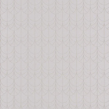 Closeup of a wallpaper showing its Art-Deco, Contemporary, Neutrals, Unicolour pattern, color, and subtle texture.