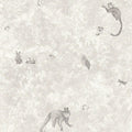 Closeup of a wallpaper showing its Contemporary, Kids, Monochrome, Nature, Neutrals, Two-tone pattern, color, and subtle texture.
