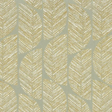 Closeup of a wallpaper showing its Art-Deco, Contemporary, Geometric, Waves pattern, color, and subtle texture.