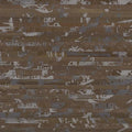Wallpaper installed in a room showing its full pattern, color