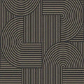 Closeup of a wallpaper showing its Art-Deco, Black, Contemporary, Monochrome pattern, color, and subtle texture.