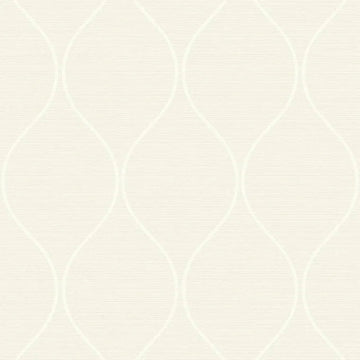 Closeup of a wallpaper showing its Contemporary, Cream, Neutrals, Trellis, Unicolour pattern, color, and subtle texture.