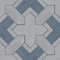 Closeup of a wallpaper showing its Blue, Geometric, Monochrome, Wood-veneer pattern, color, and subtle texture.