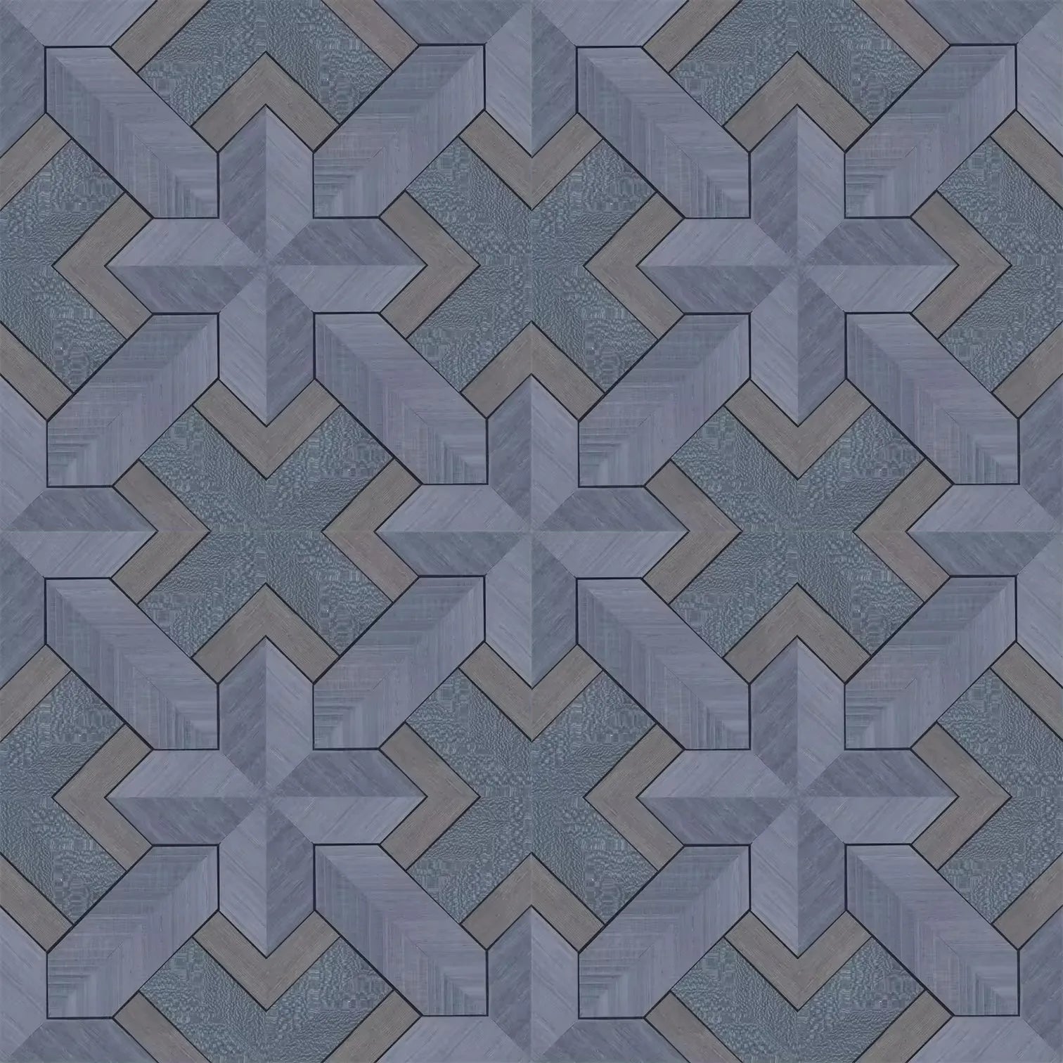 Wallpaper installed in a room showing its full pattern, color