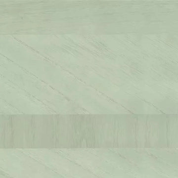 Closeup of a wallpaper showing its Geometric, Green, Wood-veneer pattern, color, and subtle texture.