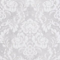 Closeup of a wallpaper showing its Contemporary, Floral, Monochrome, Two-tone pattern, color, and subtle texture.