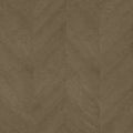 Closeup of a wallpaper showing its Brown, Geometric, Wood-veneer pattern, color, and subtle texture.