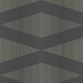 Closeup of a wallpaper showing its Black, Contemporary, Geometric, Monochrome pattern, color, and subtle texture.
