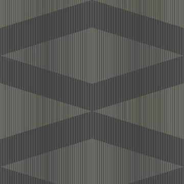 Closeup of a wallpaper showing its Black, Contemporary, Geometric, Monochrome pattern, color, and subtle texture.