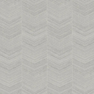 Closeup of a wallpaper showing its Chevron, Monochrome pattern, color, and subtle texture.