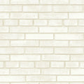 Closeup of a wallpaper showing its Brick, Contemporary, Geometric, Neutrals pattern, color, and subtle texture.