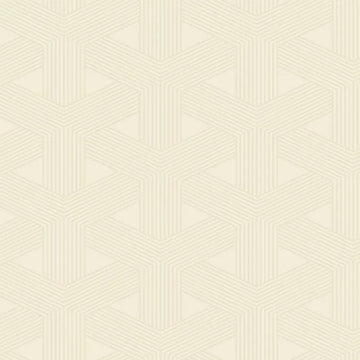Closeup of a wallpaper showing its Contemporary, Cream, Geometric, Neutrals pattern, color, and subtle texture.
