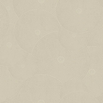 Closeup of a wallpaper showing its Circles, Neutrals, Unicolour pattern, color, and subtle texture.