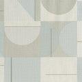 Patterned tile design with geometric shapes in neutral colors