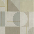 Geometric pattern with shapes in shades of gray and beige on a textured background