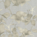 Textured fabric with a leaf pattern on a light gray background