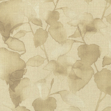 Textured gold wallpaper with leaf pattern
