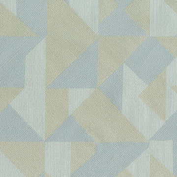 Geometric pattern with triangles in shades of blue and beige