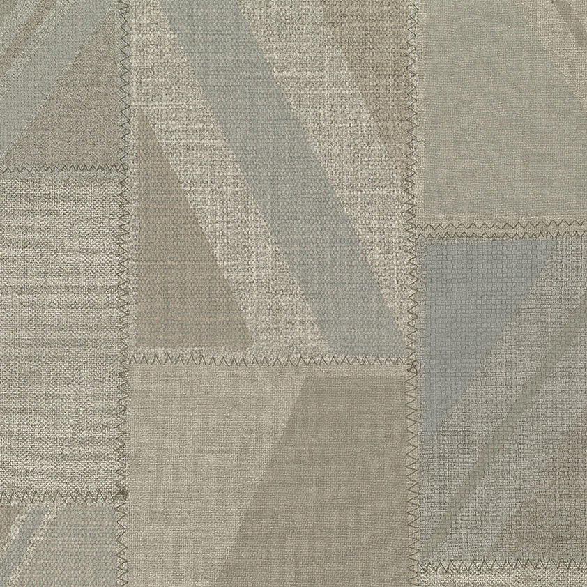 Textured fabric with geometric pattern in neutral tones