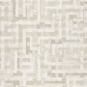 Closeup of a wallpaper showing its Contemporary, Geometric, Neutrals pattern, color, and subtle texture.