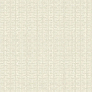 Closeup of a wallpaper showing its Cream, Geometric, Greek, Neutrals, Unicolour pattern, color, and subtle texture.