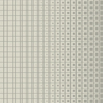 Closeup of a wallpaper showing its Contemporary, Geometric, Monochrome, Neutrals, Two-tone pattern, color, and subtle texture.