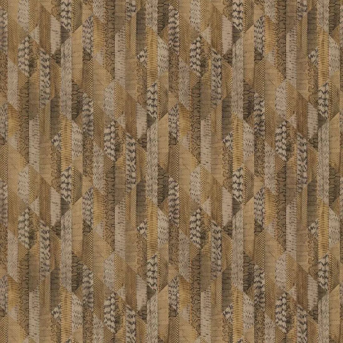 Closeup of a wallpaper showing its Brown, Gold, Luxury, Stripes, Textures, Vinyl pattern, color, and subtle texture.