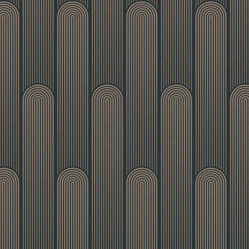 Closeup of a wallpaper showing its Art-Deco, Brown, Contemporary, Geometric pattern, color, and texture.