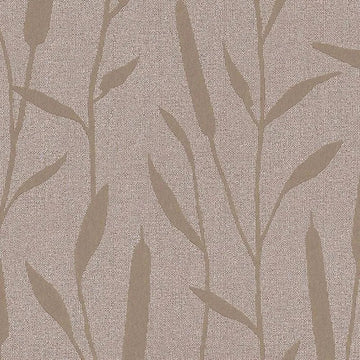 Closeup of a wallpaper showing its Contemporary, Floral, Neutrals, Two-tone pattern, color, and texture.