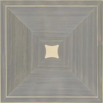 Closeup of a wallpaper showing its Geometric, Monochrome, Wood-veneer pattern, color, and subtle texture.